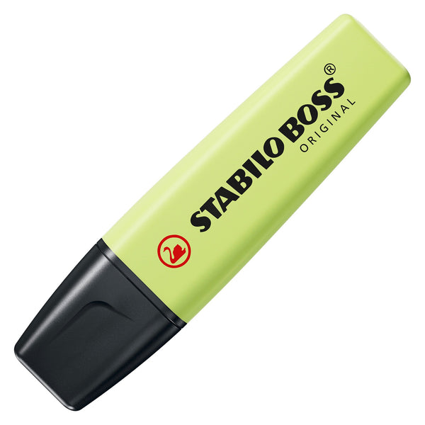 SurligneurStabilo boss pastel citron - pointe biseautée