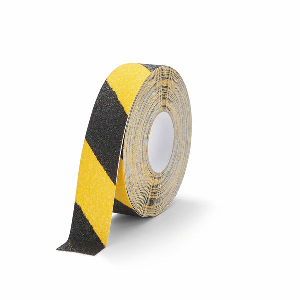 Ruban antidérapant 50 mm - Sécurité accrue par gros grain -jaune/noir