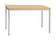 Table Rectangle 140X70 Hetre-Pied Aluminium