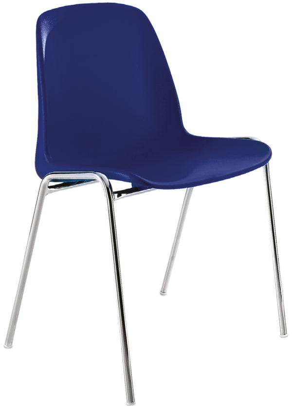 Chaise Coque Ga102 Polypro Bleu