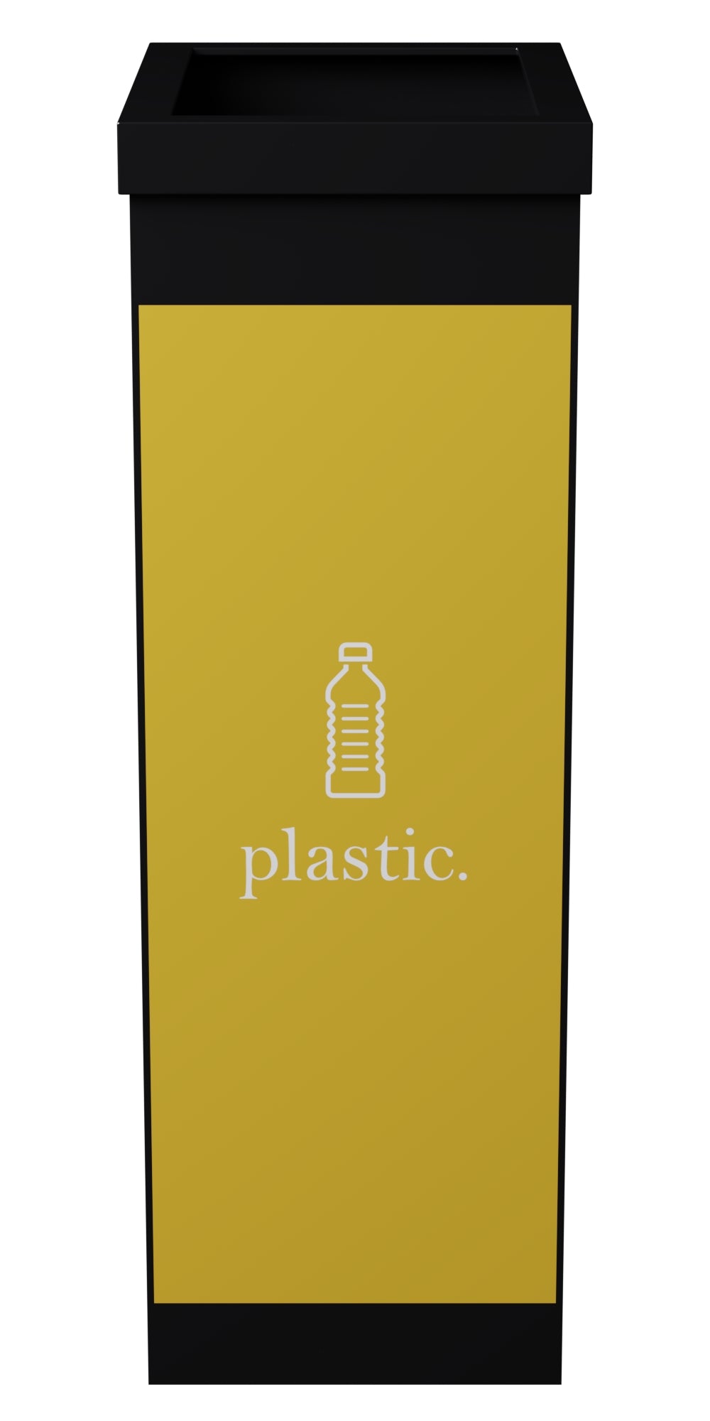 Corbeille tri selectif plastique