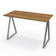 Bureau home office h09 gris/noyer