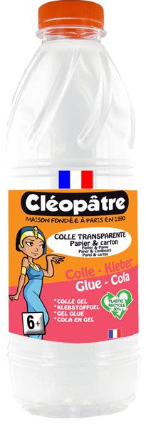 Colle transparente 1kg - application précise et sans traces