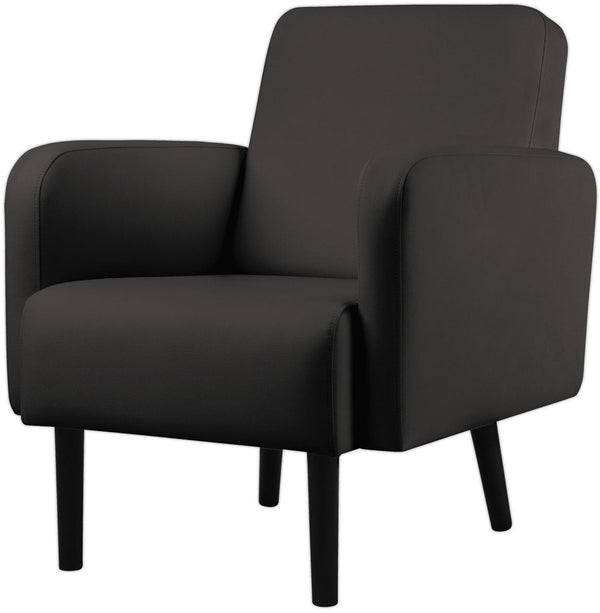 Fauteuil Lisboa Simili-Cuir Noir