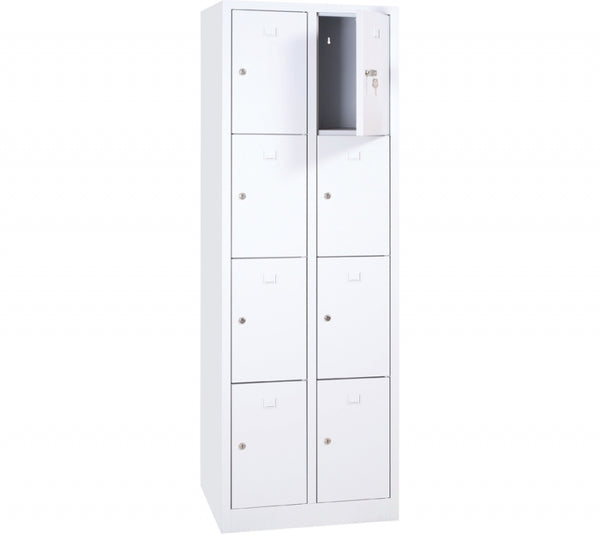 Vestiaire monobloc 2 colonnes 8 cases