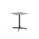 Table carrée métal - 70cmx70cm - noir -pour extérieur