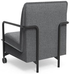 Fauteuil Lounge Gris - Confort et Élégance - Gris chiné - 1 place