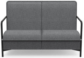 Canapé Lounge 2 Places - Confort et Design Contemporain - Gris chiné
