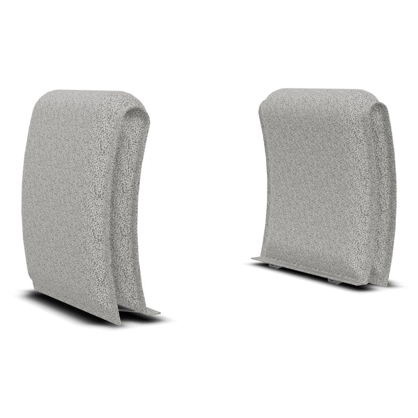 Paire d'accoudoirs pour fauteuils et canapés tapissés Anouk - Gris clair chiné