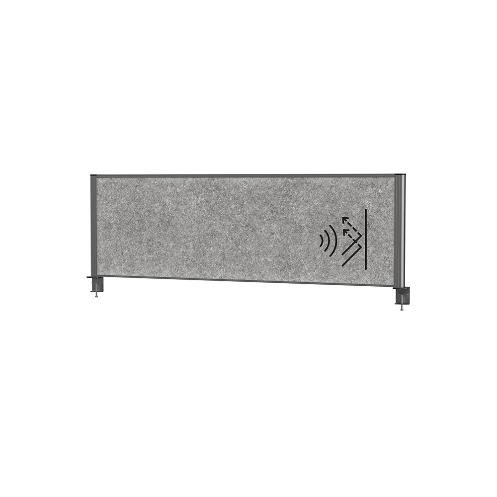 Separateur acoustique pour bureau -120x50cm -gris anthracite
