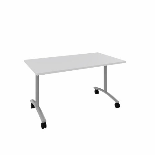 Table mobile 160x80 blanc pm alu