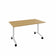Table mobile 160x80 chene pm blanc