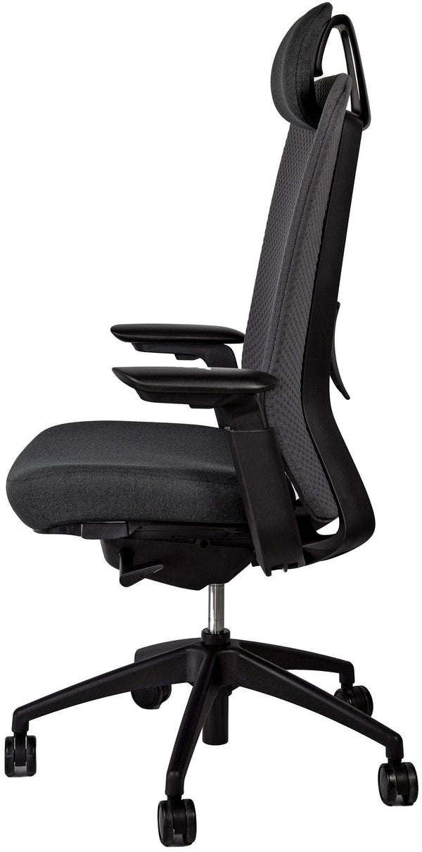 Fauteuil basileus maille 3d noir