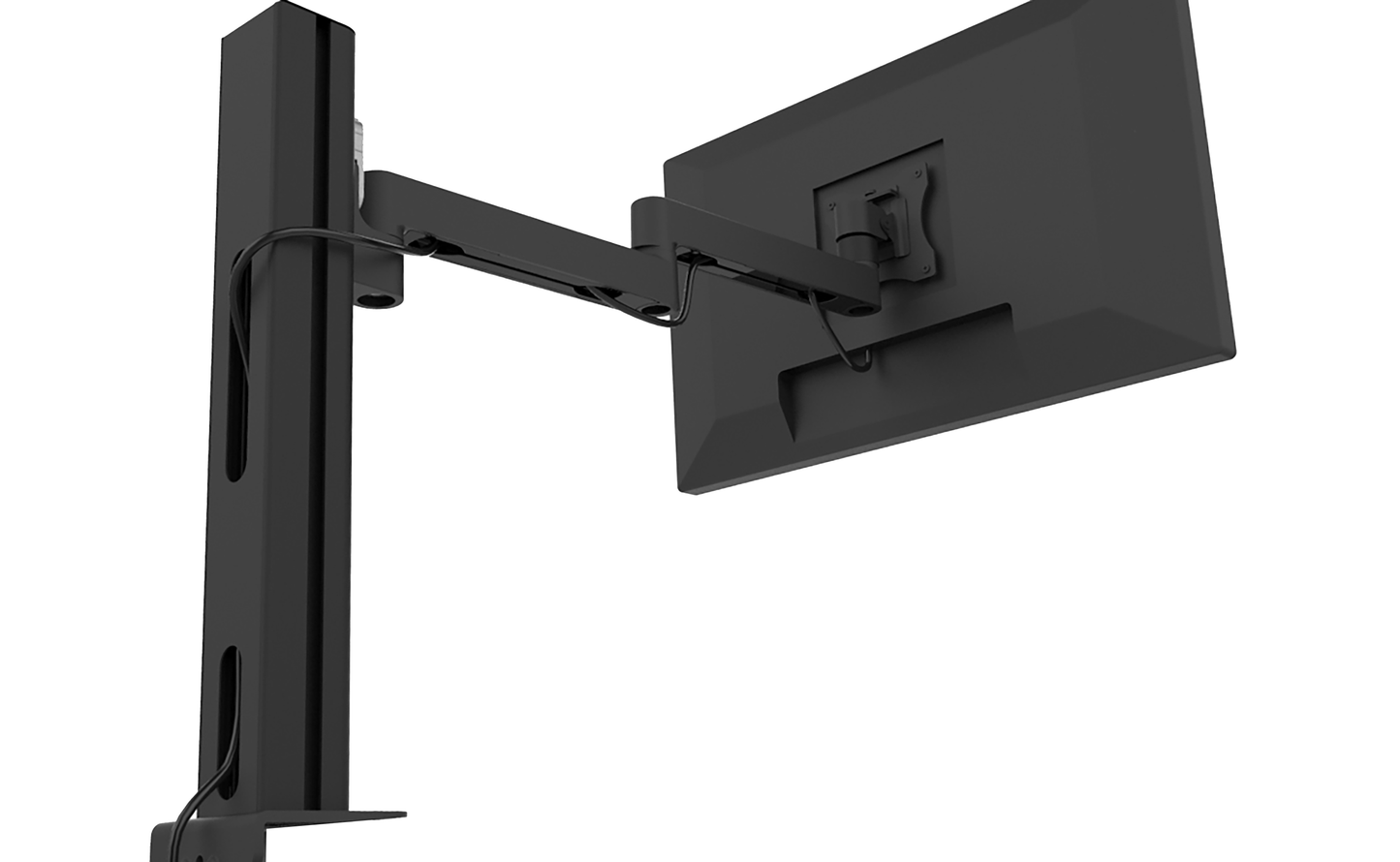 Bras Écran Simple Axio Noir - Support Articulé Bureau