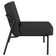 Fauteuil d'accueil rond - Similicuir noir, confort optimal