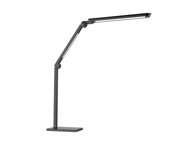 Lampe de bureau LED fixation par pince ou socle - Éclairage ajustable