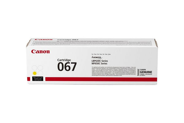 Cartouche toner Canon 067y - rendement 1250 pages