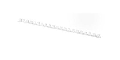 Baguette de reliure 6mm- Blanc- boite de 100