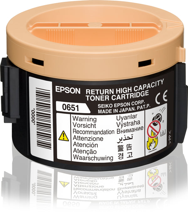 Cartouche Toner Epson noir haute capacité - 2200 pages