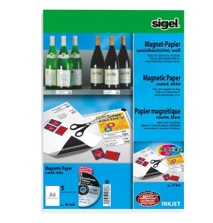 Papier magnétique a4 - qualité photo, 5 feuilles