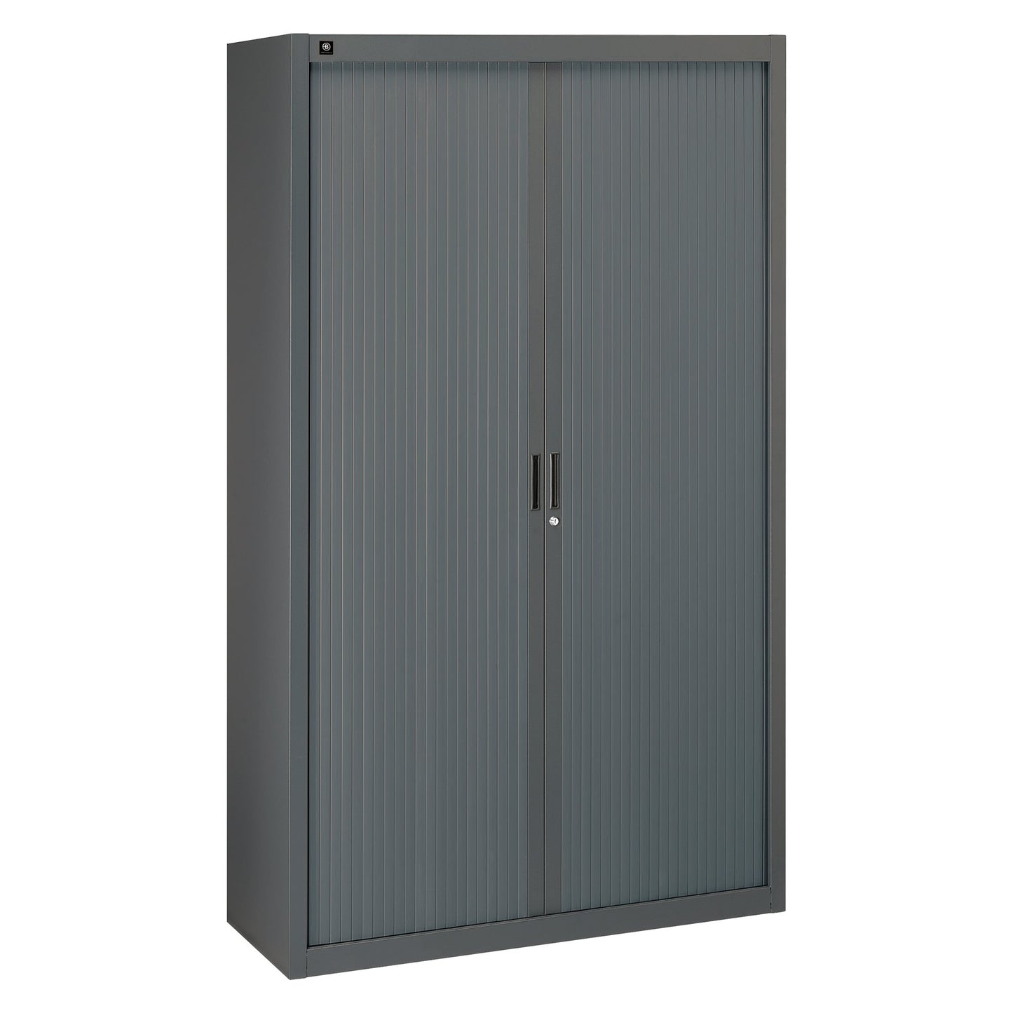 Armoire haute à rideaux -H198xL120xP43-gris anthracite