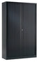 Armoire haute à rideaux -H198xL120xP43-gris anthracite