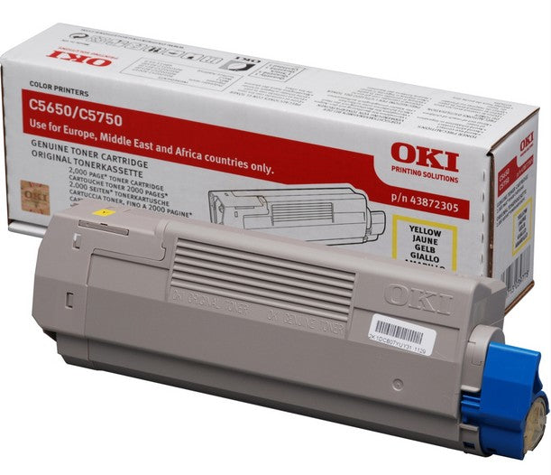Toner oki jaune c650 - 2000 pages