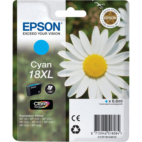 Cartouche d'encre Epson t18124012 cyan xl - rendement élevé