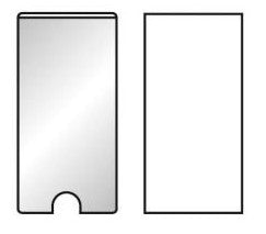 Porte-etiquette adhesif 62x150mm x6