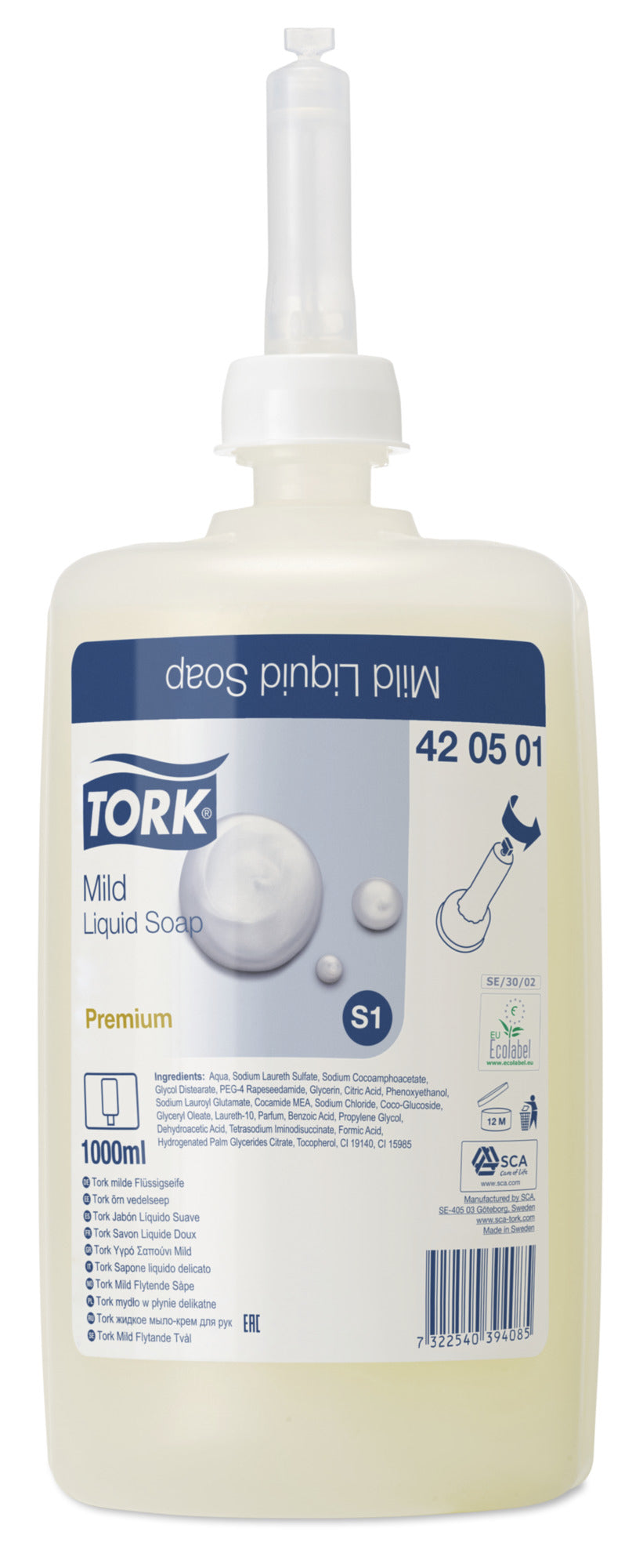 Savon liquide recharge 1l - effet hydratant et nourrissant