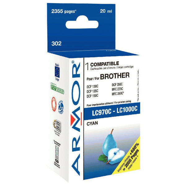 Cartouche Compatible Brother LC1000 Cyan