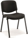 Chaise visiteur pied noir noir