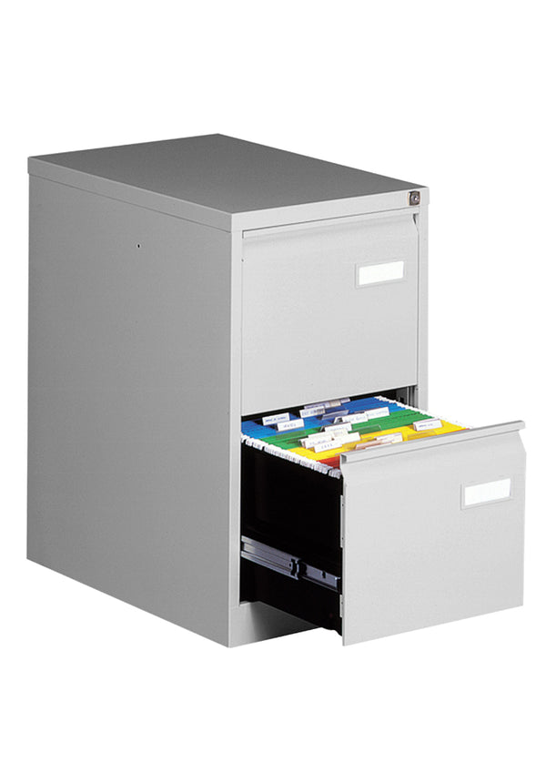 Classeur pro 2 tiroirs gris clair