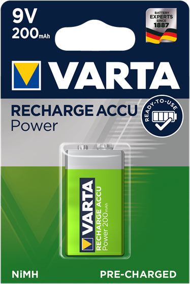 Accus rech 9v 6f22 200mah b/1