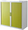 Armoire Basse à rideau easyoff h104 blanc / vert