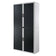 Armoire Haute à rideau easyoff h204 blanc / noir