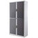 Armoire Haute à rideau easyoffice h204 blanc / anthracite