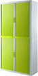 Armoire Haute rideau easyoff h204 blanc / vert
