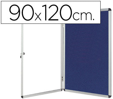 Vitrine affichage fond feutrine 12 feuilles A4, pour l'intérieur
