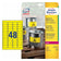 Étiquettes rectangulaires 45.7x21.2 jaunes - 960 étiquettes permanentes et résistantes