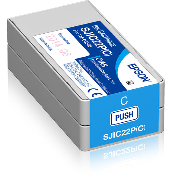 Cartouche d'encre Epson cyan pour tm-c3500 - impression de qualité