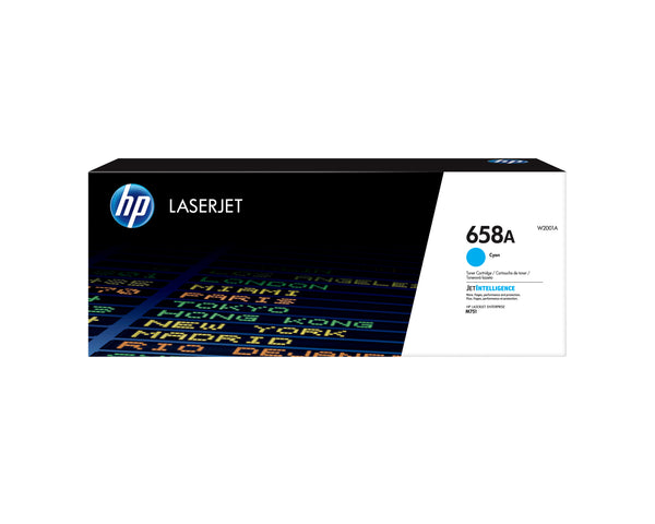 Cartouche toner HP cyan 658a - 6000 pages