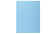 Chemise 1 rabat lateral 160g bleu -paquet de 100