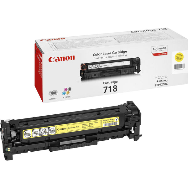 Cartouche toner Canon jaune 718 - haute capacité 2900 pages