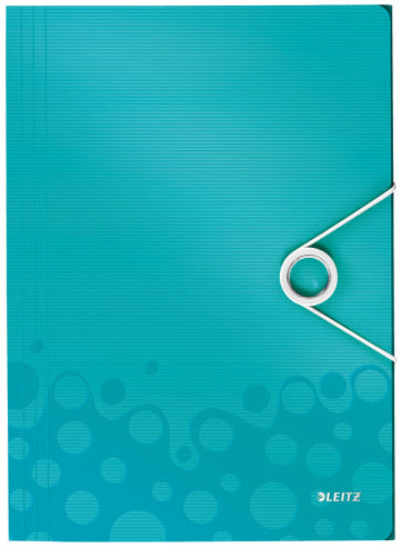 Chemise à élastique polypropylène - 3 rabats - WOW - A4 - menthe - LEITZ