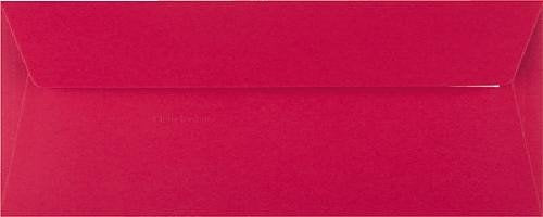 Enveloppe Pollen DL 110x220 mm Rouge Groseille - Pack de 20