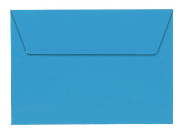 Enveloppe c6 turquoise - lot de 20, fermeture auto-adhésive