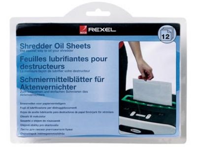 Feuille de lubrification pour destructeur de documents