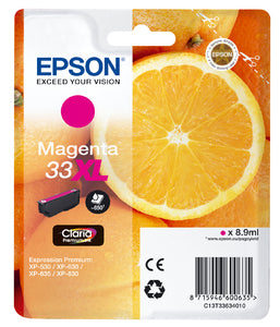 Cartouche d'encre Epson magenta 33xl - rendement 650 pages