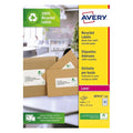 Etiquettes laser recyclée 38.1X21.2 -100feuilles 6500 etiquettes
